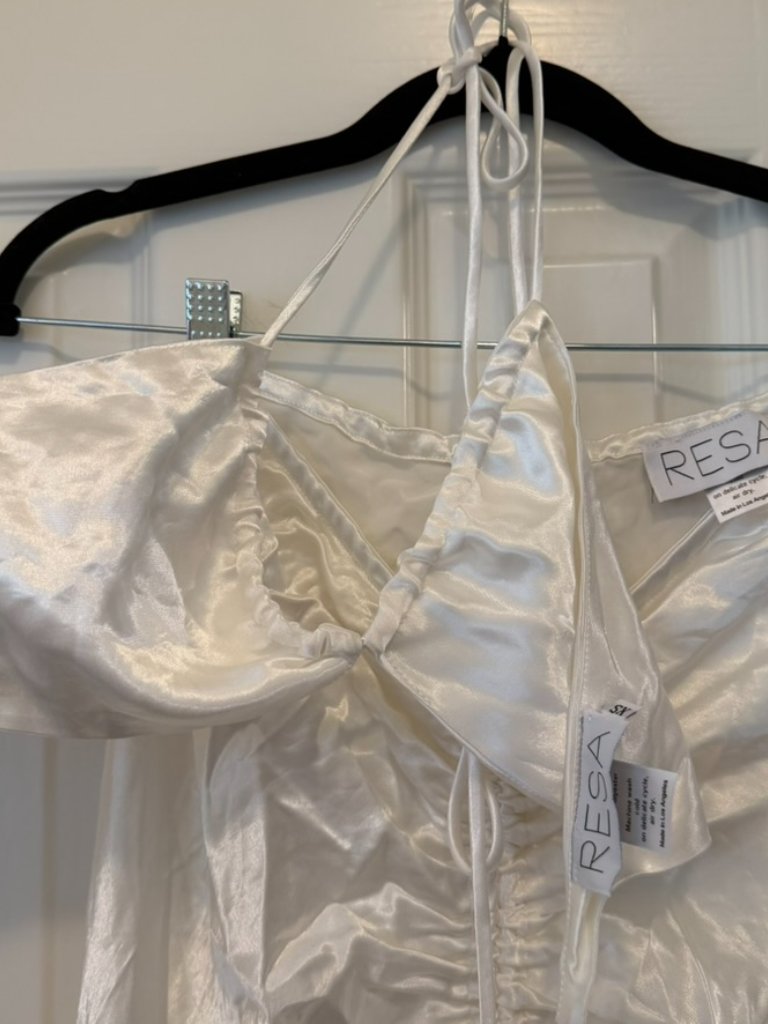 Resa Pearl White Bowie Top And Ziggy Skirt Set In Xs — image 7 of 8
